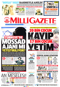 MİLLİ GAZETE 1 Temmuz 2024 Gazete Manşeti Küçük