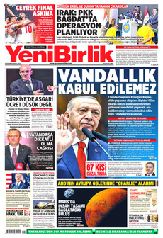 YENİBİRLİK 2 Temmuz 2024 Gazete Manşeti Küçük