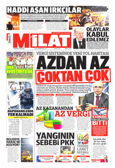 MİLAT 2 Temmuz 2024 Gazete Manşeti Küçük