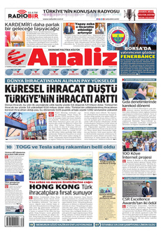 ANALİZ 3 Temmuz 2024 Gazete Manşeti Küçük