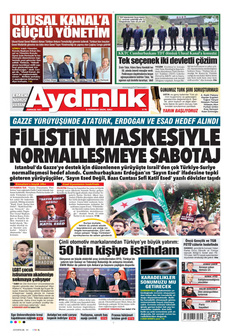 AYDINLIK GAZETESİ 9 Temmuz 2024 Gazete Manşeti Küçük