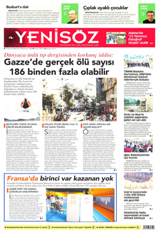 YENİ SÖZ GAZETESİ 9 Temmuz 2024 Gazete Manşeti Küçük