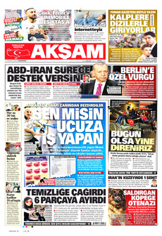 AKŞAM 13 Temmuz 2024 Gazete Manşeti Küçük