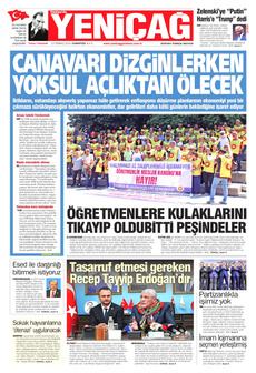 YENİÇAĞ 13 Temmuz 2024 Gazete Manşeti Küçük