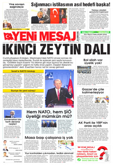 YENİ MESAJ 13 Temmuz 2024 Gazete Manşeti Küçük