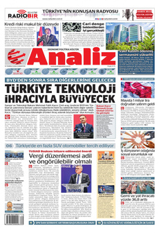 ANALİZ 13 Temmuz 2024 Gazete Manşeti Küçük