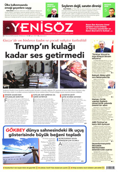 YENİ SÖZ GAZETESİ 24 Temmuz 2024 Gazete Manşeti Küçük