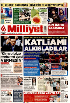 MİLLİYET 25 Temmuz 2024 Gazete Manşeti Küçük