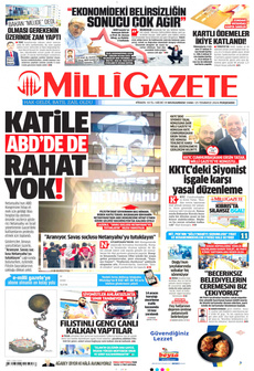 MİLLİ GAZETE 25 Temmuz 2024 Gazete Manşeti Küçük