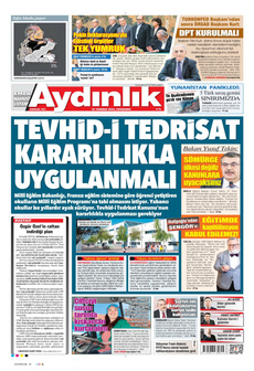 AYDINLIK GAZETESİ 25 Temmuz 2024 Gazete Manşeti Küçük