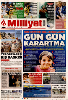 MİLLİYET 16 Eylül 2024 Gazete Manşeti Küçük