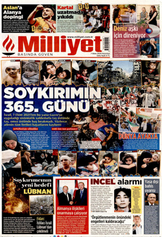 MİLLİYET 7 Ekim 2024 Gazete Manşeti Küçük