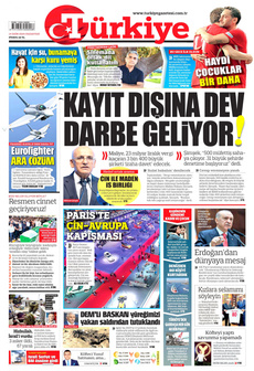 TÜRKİYE GAZETESİ 14 Ekim 2024 Gazete Manşeti Küçük