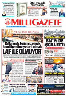 MİLLİ GAZETE 14 Ekim 2024 Gazete Manşeti Küçük