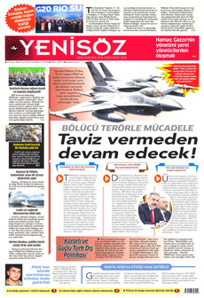 YENİ SÖZ GAZETESİ 22 Kasım 2024 Gazete Manşeti Küçük