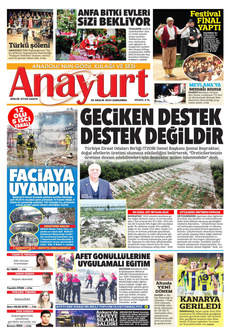 ANAYURT 25 Aralık 2024 Gazete Manşeti Küçük