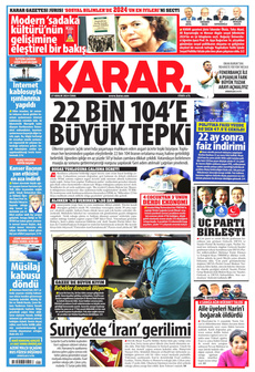 KARAR 27 Aralık 2024 Gazete Manşeti Küçük