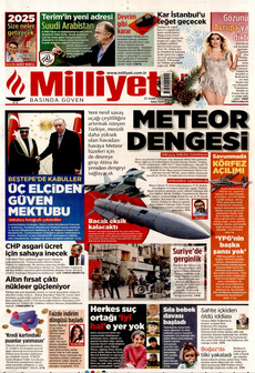 MİLLİYET 27 Aralık 2024 Gazete Manşeti Küçük