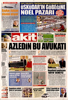 YENİ AKİT 28 Aralık 2024 Gazete Manşeti Küçük