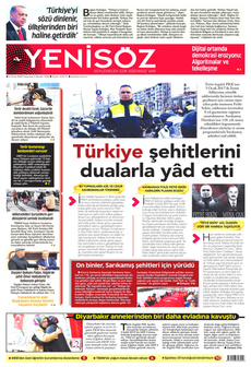 YENİ SÖZ GAZETESİ 6 Ocak 2025 Gazete Manşeti Küçük