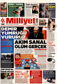 MİLLİYET 7 Ocak 2025 Gazete Manşeti Küçük