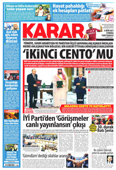 KARAR 8 Ağustos 2026 Gazete Manşeti Küçük