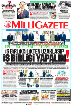 MİLLİ GAZETE 8 Ağustos 2026 Gazete Manşeti Küçük