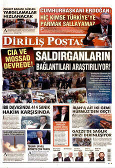 DİRİLİŞ POSTASI 8 Ağustos 2026 Gazete Manşeti Küçük