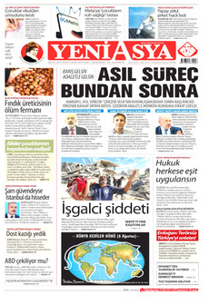 YENİ ASYA 8 Ağustos 2026 Gazete Manşeti Küçük