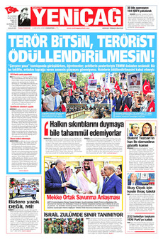 YENİÇAĞ 8 Ağustos 2026 Gazete Manşeti Küçük