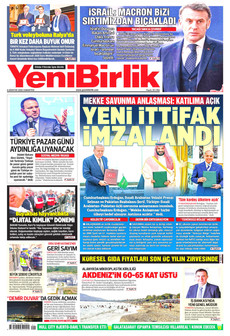 YENİBİRLİK 8 Ağustos 2026 Gazete Manşeti Küçük