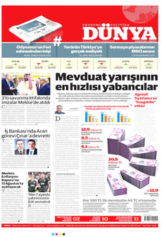 DÜNYA 8 Ağustos 2026 Gazete Manşeti Küçük