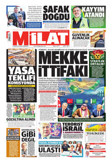 MİLAT 8 Ağustos 2026 Gazete Manşeti Küçük