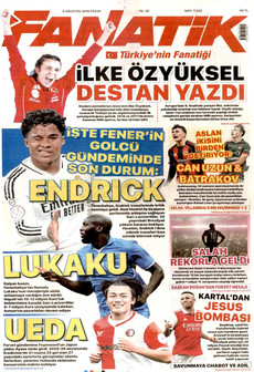 FANATİK 9 Ağustos 2026 Gazete Manşeti Küçük