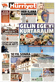 HÜRRİYET 10 Ağustos 2026 Gazete Manşeti Küçük