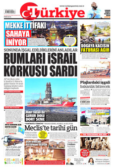 TÜRKİYE GAZETESİ 10 Ağustos 2026 Gazete Manşeti Küçük